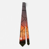 パワーラインサンセットシルエットネックタイ ネクタイ (正面)