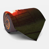 パワーラインサンセットシルエットネックタイ ネクタイ (ロール)