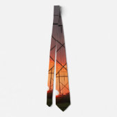 パワーラインサンセットシルエットネックタイ ネクタイ (裏面)