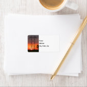 パワーラインサンセットシルエット ラベル (インサイチュ)