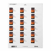 パワーラインサンセットシルエット ラベル (フルシート)