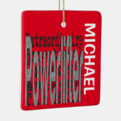 パワーリフターの非凡なカスタム セラミックオーナメント (右)