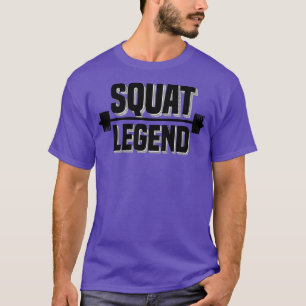 パワーリフティングスクワット伝説ジムのモチベーション Tシャツ
