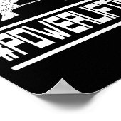 パワーリフティング愛好家とジム好きのための素晴らしいデザイン ポスター (角)