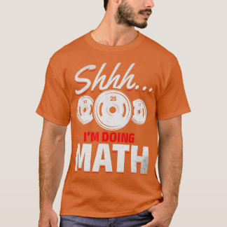 パワーリフティング私は私は数学ジムを行うフィットネス雨 Tシャツ
