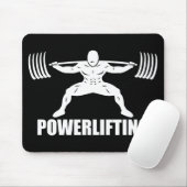 「パワーリフティング」スクワットやる気を起こさせる マウスパッド (マウス)