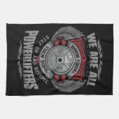 パワーリフティング – STEP UP - Barbellプレート – ジム キッチンタオル (横)