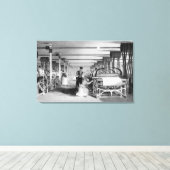 パワールーム織り， J. Tingle, 1835 キャンバスプリント (インサイチュ (ウッドフロア))