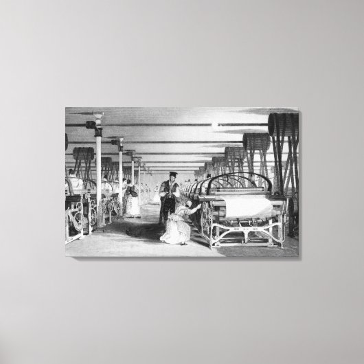 パワールーム織り， J. Tingle, 1835 キャンバスプリント (正面)