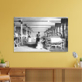 パワールーム織り， J. Tingle, 1835 キャンバスプリント (インサイチュ (リビング))