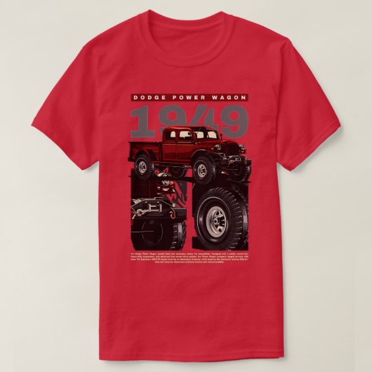 パワーワゴン Tシャツ (デザイン正面)