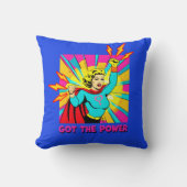 パワー女得の子パワー女性パワーライトニング クッション (正面)