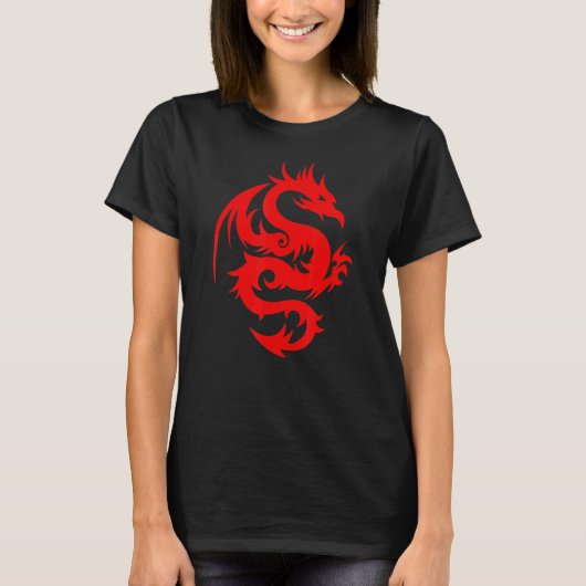 パワー強中国の力のドラゴンアートシンボル良いL Tシャツ (正面)