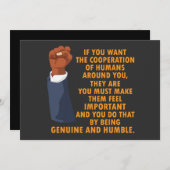 パワー感動的リーダーの黒史の月 招待状 (正面/裏面)