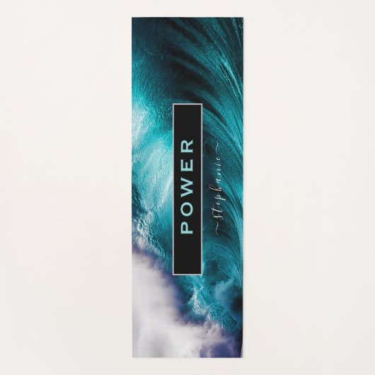パワー感動的ワード海波 ヨガマット (正面)