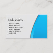 パワー洗浄圧力洗浄ブルーモダンクリーニング 名刺 (裏面)