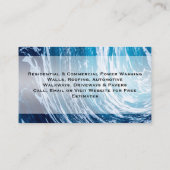 パワー洗浄圧洗浄ブルーウェーブ契約者 名刺 (裏面)