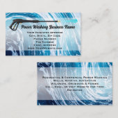 パワー洗浄圧洗浄ブルーウェーブ契約者 名刺 (正面/裏面)