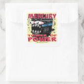 パワー漫画のステッカーのクリークラット水銀タワー スクエアシール (バッグ)