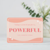 パワー確認モダンカーフェミニンド 招待状 (スタンド正面)