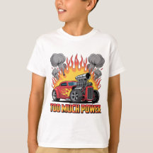 パワー過剰 - レトロホットロッド風カートゥーン マッスルカー