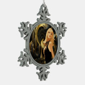 パワー オブ ビューティー #3 スノーフレークピューターオーナメント (左)