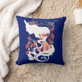 パワー・オブ・マインドアールヌーボーフローラ作品 クッション (ブランケット)