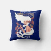 パワー・オブ・マインドアールヌーボーフローラ作品 クッション (裏面)