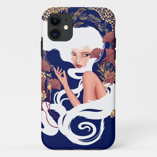 パワー・オブ・マインドアールヌーボーフローラ作品 Case-Mate iPhoneケース (裏面)