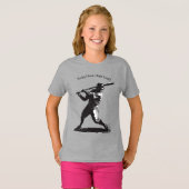 パワー・スイング - コミック風 野球デザイン Tシャツ (正面フル)