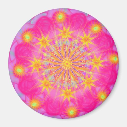 パワー・フラワーでエネルギーを愛する マグネット (正面)