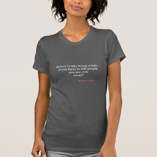 パワーTシャツのマーガレット引用文 Tシャツ (正面)