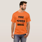 パワーTシャツ印刷デザイン最高のスタイリッシュ Tシャツ (正面フル)