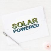 パワ太陽のー 楕円形シール (封筒)