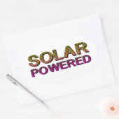 パワ太陽のー 楕円形シール (封筒)