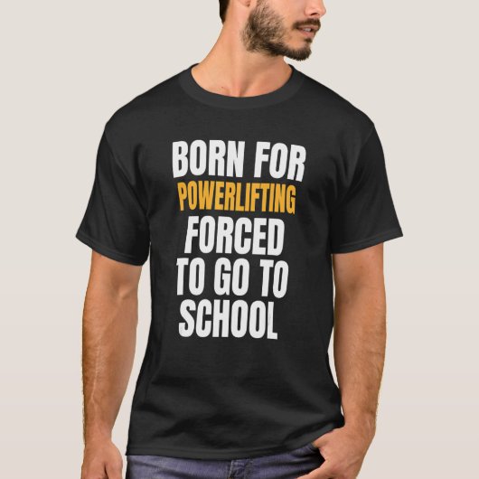 パワ生まれーリフティング Tシャツ (正面)