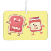 パンおもしろいとジャムのキャラクター カーエアーフレッシュナー (裏面)