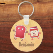 パンおもしろいとジャムのキャラクター キーホルダー (正面)