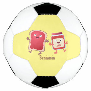 パンおもしろいとジャムのキャラクター サッカーボール