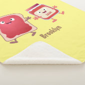 パンおもしろいとジャムのキャラクター シェルパブランケット (3/4)