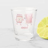 パンおもしろいとジャムのキャラクター ショットグラス (裏面)