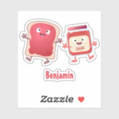 パンおもしろいとジャムのキャラクター シール (シート)