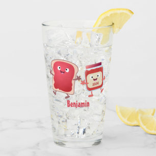 パンおもしろいとジャムのキャラクター タンブラーグラス