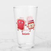 パンおもしろいとジャムのキャラクター タンブラーグラス (正面)