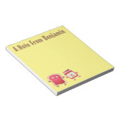 パンおもしろいとジャムのキャラクター ノートパッド (アングル)