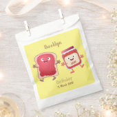 パンおもしろいとジャムのキャラクター フェイバーバッグ (クリップ留めされた状態)