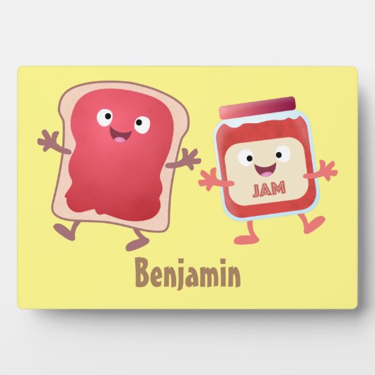 パンおもしろいとジャムのキャラクター フォトプラーク (正面)