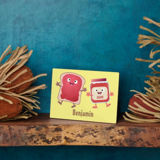 パンおもしろいとジャムのキャラクター フォトプラーク (側面)