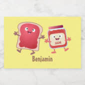 パンおもしろいとジャムのキャラクター フードラベル (シングルラベル)