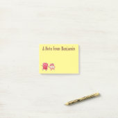 パンおもしろいとジャムのキャラクター ポストイット (デスク上)